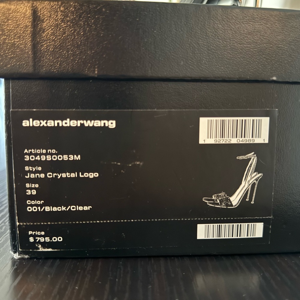 Alexander Wang Jane Crystal Logo Heels - Picture 8 of 10